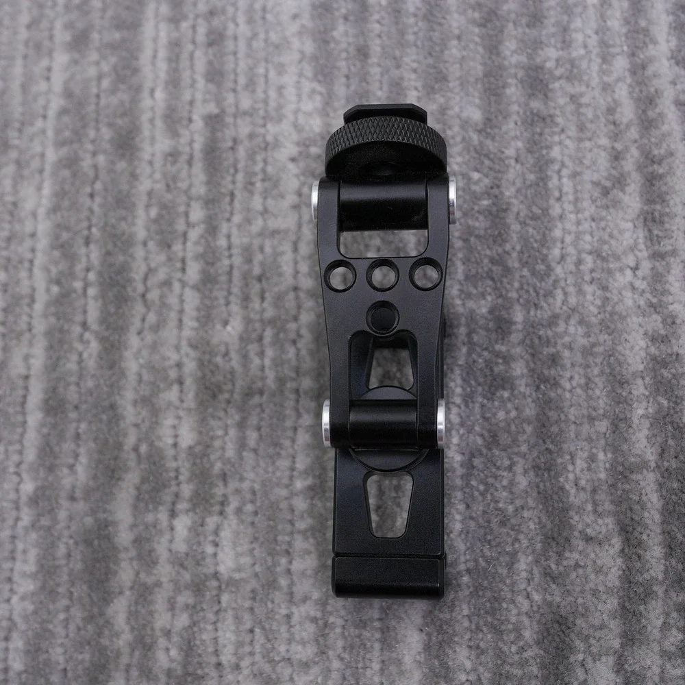 SmallRig Metal Phone Support with Cold Shoe Mount Black Aluminum Vlog Rig 4382